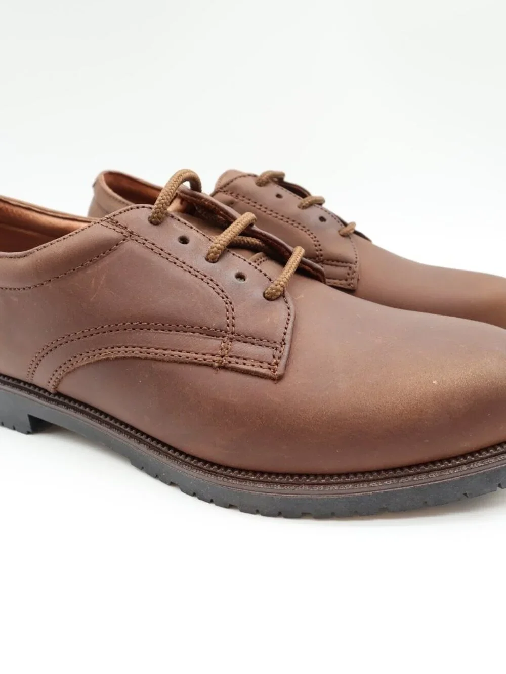 Nunn Bush Brown Leather Oxford Shoes Mens 9 Comfort Vintage 90s